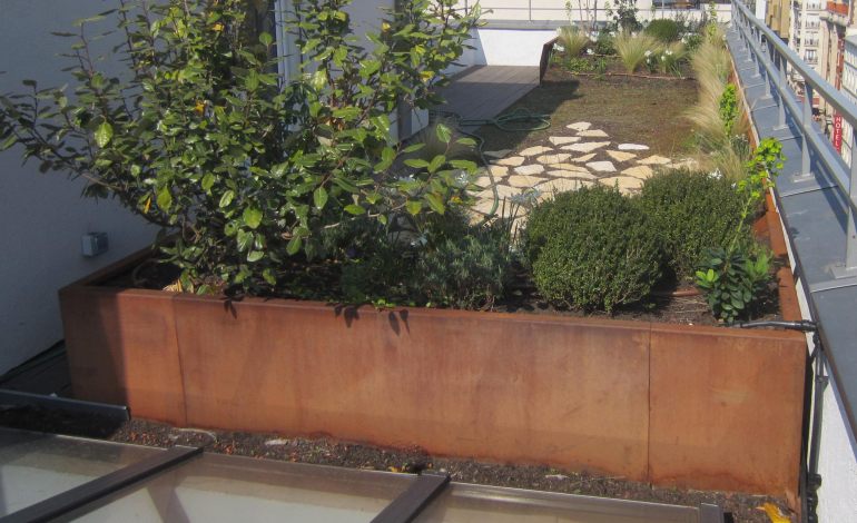 Bordure L corten H 50cm